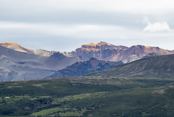 mountains and landscape in Iceland