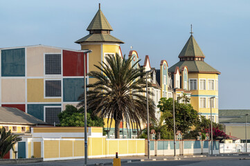 Maisons coloniales à Swakopmund en Namibie