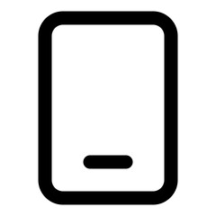Handphone Line Icon Vector, Modern Outline Device and Electronic Symbol for Technology and Computer Concept