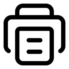 Printer Line Icon Vector, Modern Outline Device and Electronic Symbol for Technology and Computer Concept