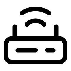 Router Line Icon Vector, Modern Outline Device and Electronic Symbol for Technology and Computer Concept