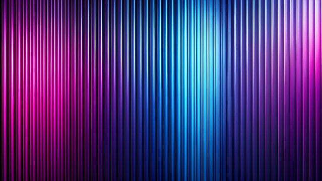 3d illustration of abstract background with vertical lines in shades of blue and pink, creating a futuristic and vibrant digital art