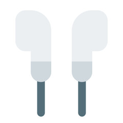 Earbuds Flat Icon Vector, Colorful Device and Electronic Symbol for Technology, Computer, and Gadget Concept