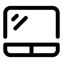 Touchpad Line Icon Vector, Modern Outline Device and Electronic Symbol for Technology, Computer, and Gadget Concept