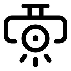 Projector Line Icon Vector, Modern Outline Device and Electronic Symbol for Technology, Computer, and Gadget Concept