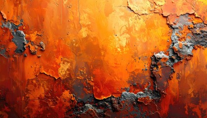 Rusty orange, textured surface