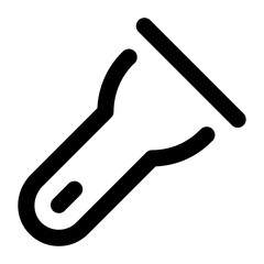 Flashlight Line Icon Vector, Modern Outline Energy and Power Symbol for Electricity, Renewable, and Green Energy Concept