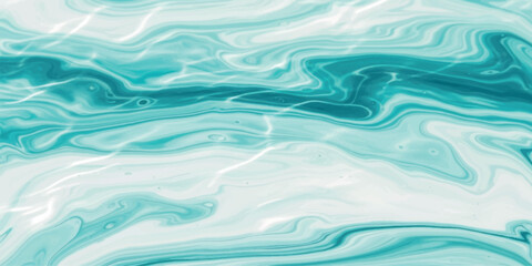 Abstract turquoise marble texture background fluid art great for backdrops and wallpapers