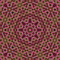 An abstract geometric seamless pattern creating a modern kaleidoscope design. Perfect for wallpaper, textiles, or digital art.