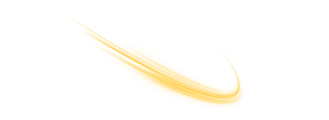 PNG yellow line, stylish golden twirl. Curves create luminous decorative patterns. Ideal for festive digital design