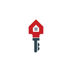 House Key Logo for Real Estate and Home Ownership