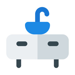 Sink Flat Icon Vector, Colorful Household and Furniture Symbol for Home Interior and Appliance Concept