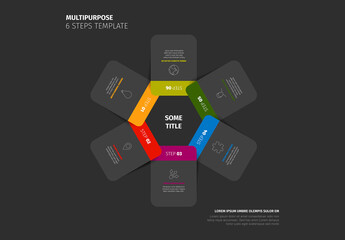 Multipurpose 6 Steps Infographic Template