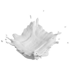 Milk Splash Realistic Effect