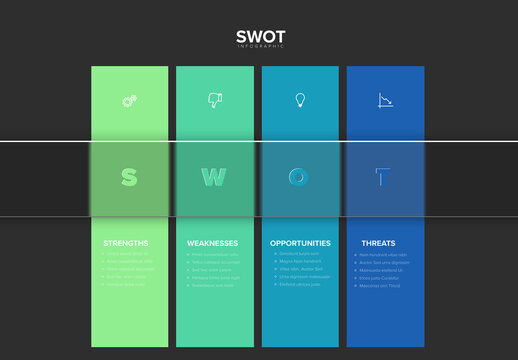 SWOT Analysis Infographic for Business Strategy and Decision Making