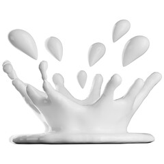 Milk Splash Realistic Effect