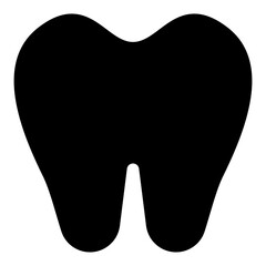 Tooth Glyph Icon Vector, Solid Medical and Healthcare Symbol for Hospital and Doctor Concept