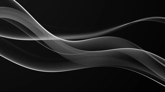 wave line futuristic abstract background smooth wave animation