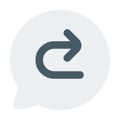 Replay Chat Flat Icon Vector, Colorful Support and Communication Symbol for Customer Service and Chat Concept
