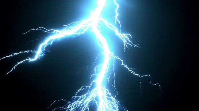 Electric Symphony: A dramatic display of raw power, as a bolt of lightning etches its way across a dark sky, illuminating the unseen forces of nature.