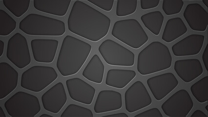 Dark Gray Futuristic Technology Background Polygonal Network Mesh Abstract Cellular Structure