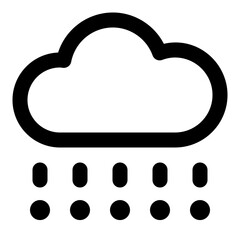 Hail Line Icon Vector, Modern Outline Weather and Climate Symbol for Forecast and Meteorology Concept
