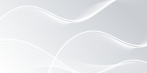 gray and white abstract background modern vector illustration. abstract gradient white background with wavy line.