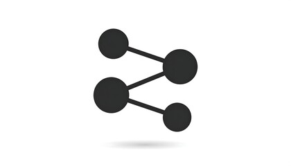 Minimalist interconnected dots graphic on a white background