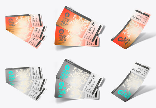 Airline Ticket Mockup