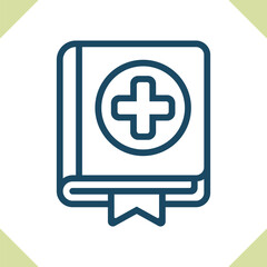 Obraz premium Medical Book Icon