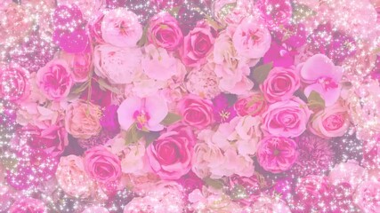 Congratulations! A sparkling animation of rose petals falling and a flower arrangement backdrop: Opening video: For weddings