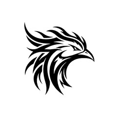 Fototapeta premium Eagle head in tribal style is a majestic symbol