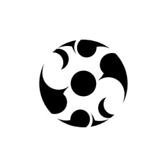 Fototapeta premium Abstract circular design with swirling shapes
