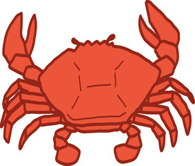 illustration of a Red crab.