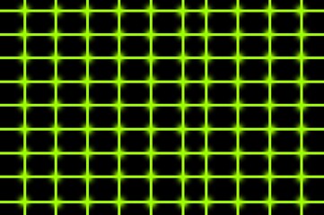 Modern neon green grid on dark background for eye catching technology or futuristic design projects