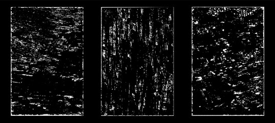 Grunge worn paper effect. Overlay texture stamps with old paper. Stamps distress grain surface dust and rough background concept. Illustration place over object to create grunge effect. Vector EPS10.
