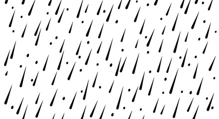 Dynamic Rainfall Pattern Background for Modern Presentations and Marketing Materials, Ideal for Weather Forecasts and Environmental Campaigns, Featuring Black Streaks on White Canvas, Creating an Abst