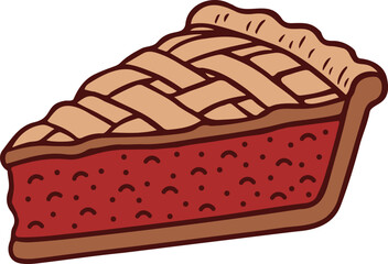 Illustration of a slice of pie.