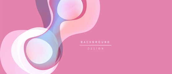 Abstract pink design features layered shapes, soft gradients. Modern aesthetic, clean lines, minimalist composition. Background element for projects.