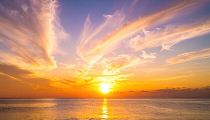 Paper Coffee Cup on Beach Under a Vibrant Sky at Sunset Sunlight Reflecting on Water in a Macro Still Life Photography with Dramatic Cloudscape
