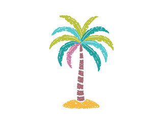 Palm Tree Vector Illustration – Hand Drawn Tropical Tree Sketch