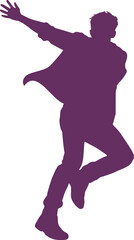 Creative design of dancing man