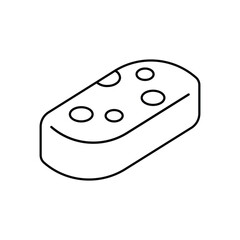 Outline Bathing Cleansing Icon Vector Design