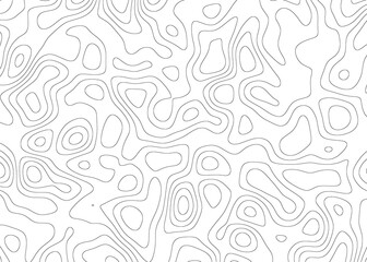 Abstract background of topographic map contour line pattern