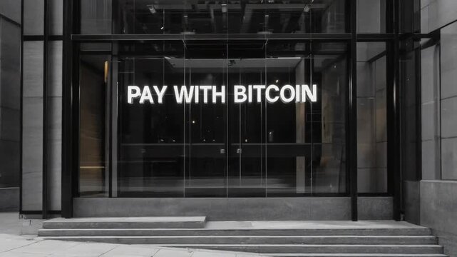Pay with bitcoin in a store.