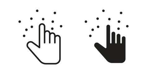 Braille icon in doodle and stroke style.