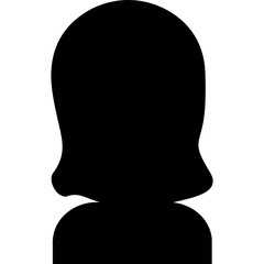 Single user profile avatar, woman avatar profile icon