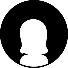 Single user profile avatar, woman avatar profile icon