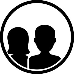 Professional group or office team, Group people avatar sign, vector icon