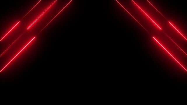 Neon lights blinking lines moving animation.Abstract glowing rainbow colours neon lines motion background.High tech pattern neon line. Abstract neon line technology loop background.4k video animation